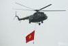 Dàn trực thăng tập bay treo cờ chào mừng 70 năm chiến thắng Điện Biên Phủ