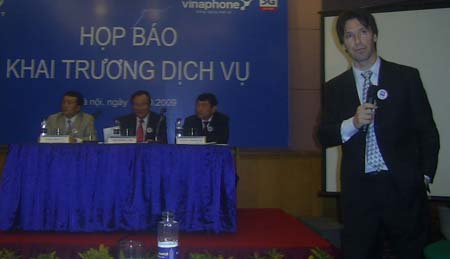 Họp báo khai trương dịch vụ 3G của Vinaphone